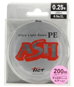 Шнур Tict Ultra Light Game ASH 200м PE0.25 6.5lb