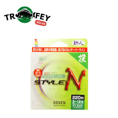 Леска Gosen Taper Line Style N 220м