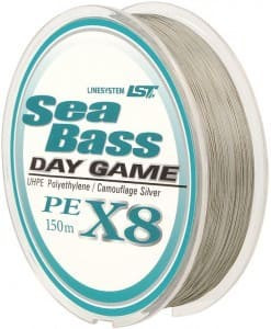 Шнур LineSystem Sea Bass X8 Day Game 150м PE0.8(0.153мм)6.0кг*